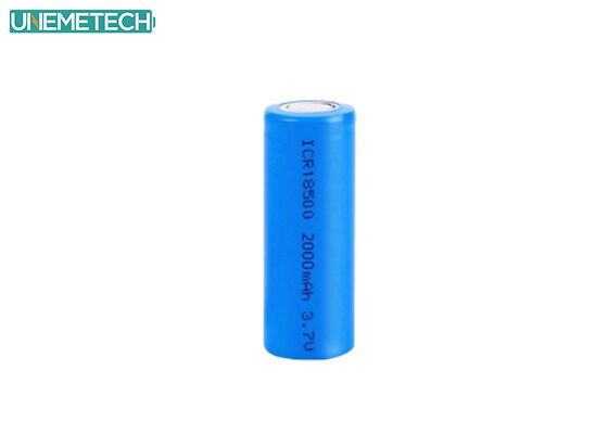 Qualité  18500 3.7V 2000mAh High Capacity Cylindrical Lithium Ion Battery for Power Tools Usine