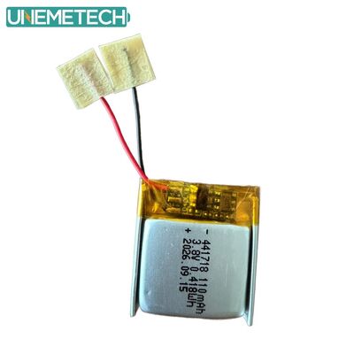 Qualité  3.8V 110mAh 441718 High Voltage Polymer Lithium Ion Battery for Medical Bracelet Usine