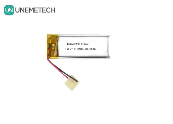 Batterie rechargeable au lithium polymère 501230 3,7V 170mAh Batterie au lithium polymère pour écouteur sans fil