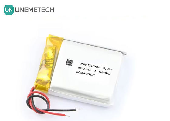 Qualité Personnalisé 3.8V 420mAh batterie Lipo haute tension 372933 4.35V batterie au lithium Pour les montres intelligentes Usine