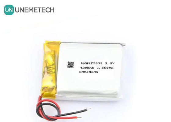 Personnalisé 3.8V 420mAh batterie Lipo haute tension 372933 4.35V batterie au lithium Pour les montres intelligentes