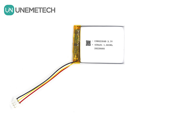 3.7V 450mAh batterie rechargeable au lithium-ion polymère 423040 pour produits numériques 3C