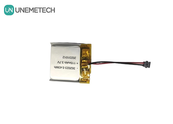 Piles Lipo rechargeables en gros 352023 3.7V 115mAh Piles polymères Li-ion pour le tracker GPS