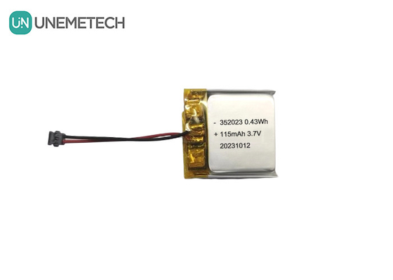 Piles Lipo rechargeables en gros 352023 3.7V 115mAh Piles polymères Li-ion pour le tracker GPS