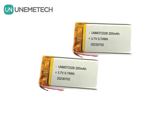 3.7V Lipo batterie rechargeable 372328 3.7V 200mAh Li-ion batterie polymère pour produits électroniques
