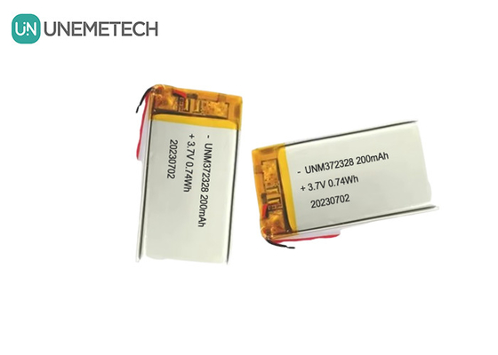 3.7V Lipo batterie rechargeable 372328 3.7V 200mAh Li-ion batterie polymère pour produits électroniques