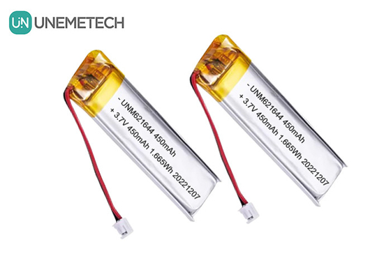 UNEMETECH 3.7V 450mAh batterie rechargeable Lipo personnalisée 621644 pour stylo électronique