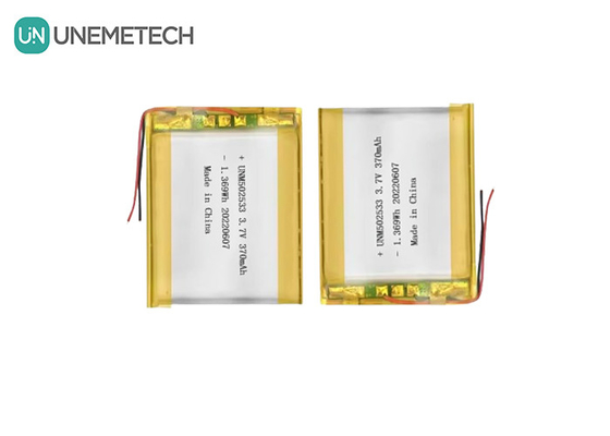 Batterie polymère au lithium-ion 502533 3,7V 370mAh Batterie polymère au lithium-ion rechargeable pour montre téléphonique