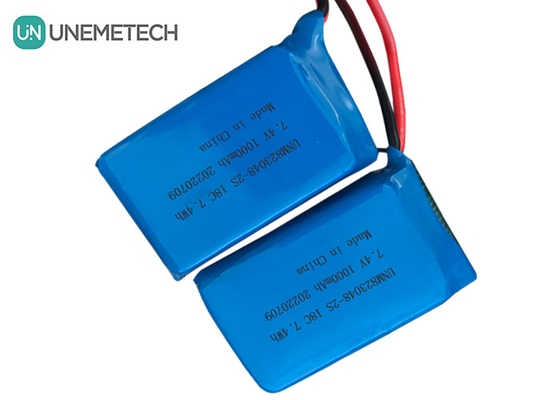 2S batterie LiPo à décharge élevée / batterie polymère au lithium 18C 7.4v 1000mah 823048