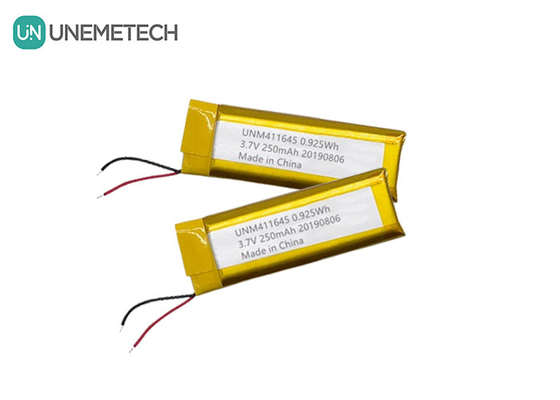 3.7V 250mAh batterie Li-polymère 411645 / LiPo batterie rechargeable pour le point de vente