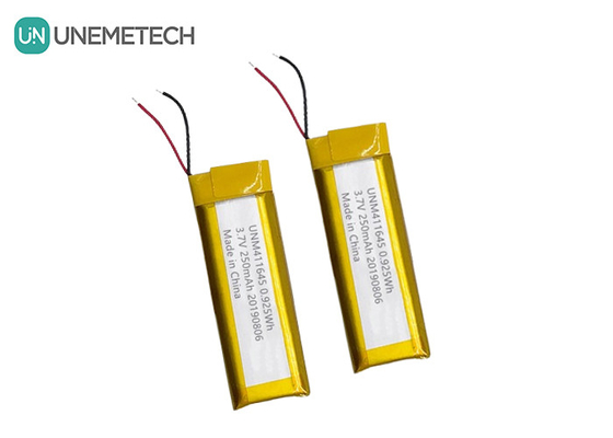 3.7V 250mAh batterie Li-polymère 411645 / LiPo batterie rechargeable pour le point de vente