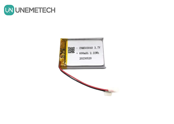 Batterie rechargeable au lithium-ion 503040 3.7V Lipo Batterie 600mAh avec panneau de protection pour le système d'alarme