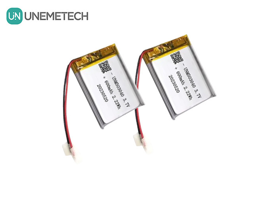 Batterie rechargeable au lithium-ion 503040 3.7V Lipo Batterie 600mAh avec panneau de protection pour le système d'alarme