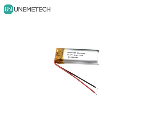 UNEMETECH 230mAh LiPo batterie 3,7V batterie polymère au lithium 851228 pour le stylo de télécommande