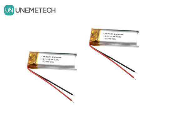 UNEMETECH 230mAh LiPo batterie 3,7V batterie polymère au lithium 851228 pour le stylo de télécommande
