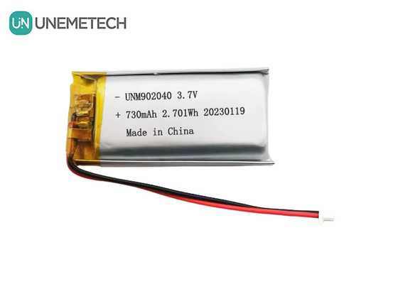 Certificats UL1642 Batterie Lipo rechargeable 902040 3,7 V 730 mAh pour appareil mobile