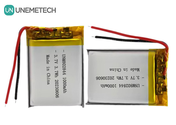 3.7V Batterie rechargeable au lithium-ion de 1000 mAh 802844 Batterie au lithium-polymère pour petits appareils ménagers