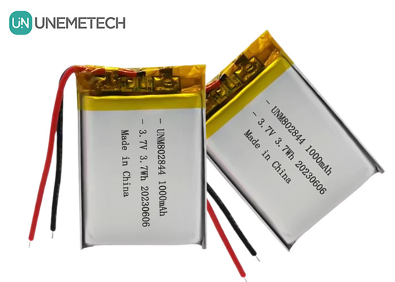 3.7V Batterie rechargeable au lithium-ion de 1000 mAh 802844 Batterie au lithium-polymère pour petits appareils ménagers