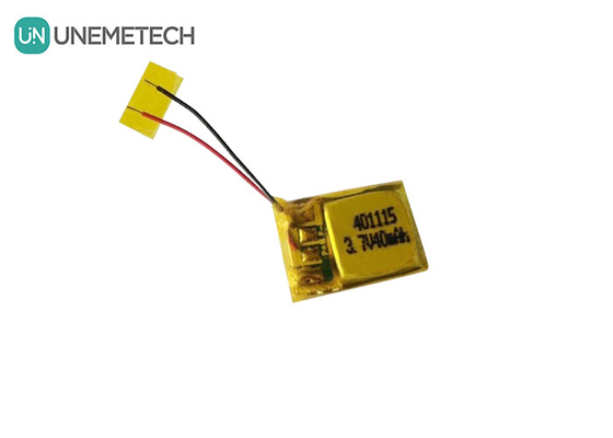 UNEMETECH 401115 Batterie au lithium polymère rechargeable / 3.7V 40mAh batterie pour écouteurs