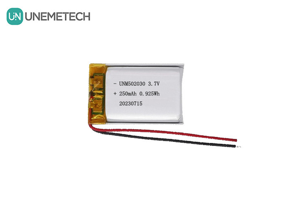 UNEMETECH 3.7V 250mAh batterie rechargeable au lithium polymère 502030 pour appareils de beauté