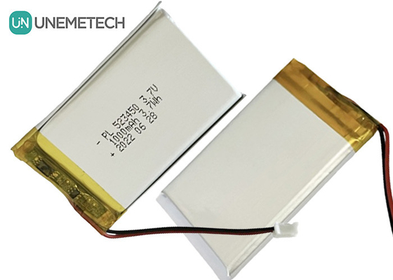 MSDS Approuvé 3,7 V batterie polymère lithium-ion 1000 mAh 523450 pour une utilisation à domicile