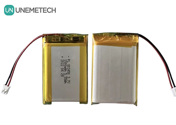 UNEMETECH 1.5A Batterie Li-polymère rechargeable 803450 / 3.7V 1500mAh Batterie au lithium-ion polymère
