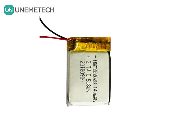 Batterie Lipo à faible auto-décharge 282028 / 3.7V 140mAh Batterie au lithium polymère pour appareils portables