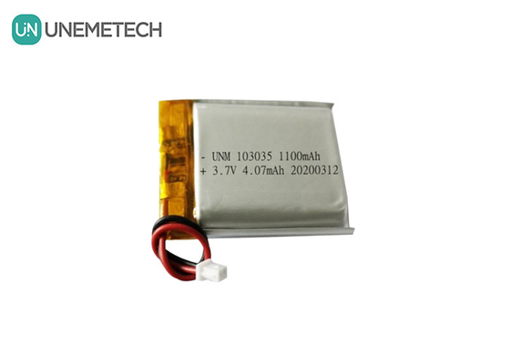 UNEMETECH 3.7V 1100mAh batterie au lithium polymère / longue durée de vie de cycle rechargeable Lipo 103035