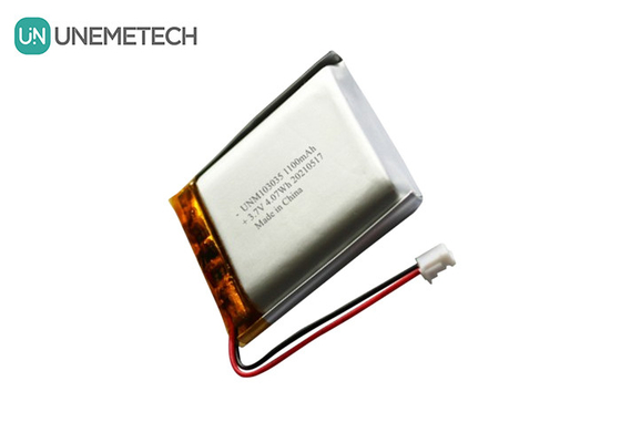UNEMETECH 3.7V 1100mAh batterie au lithium polymère / longue durée de vie de cycle rechargeable Lipo 103035