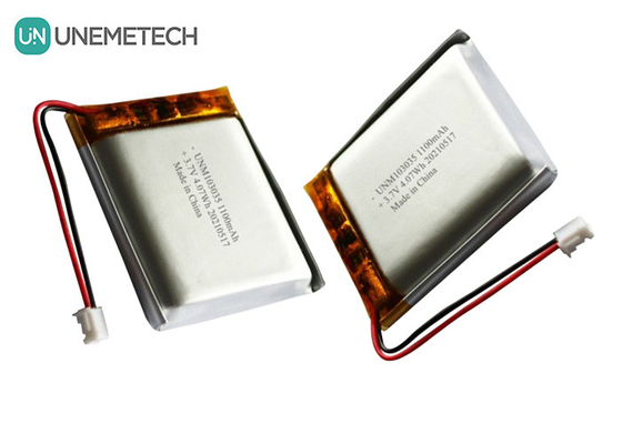UNEMETECH 3.7V 1100mAh batterie au lithium polymère / longue durée de vie de cycle rechargeable Lipo 103035