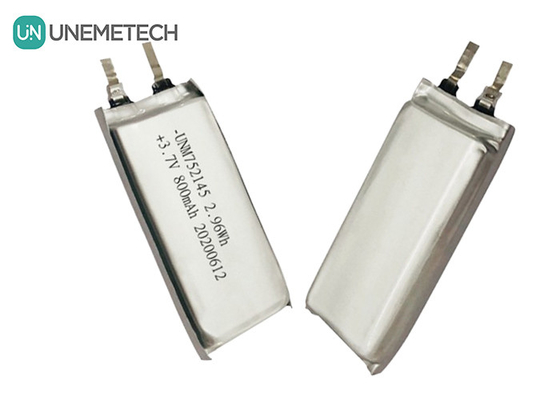MSDS Approuvé 3.7V 800mAh Batterie rechargeable au lithium polymère 752145 pour appareils portables
