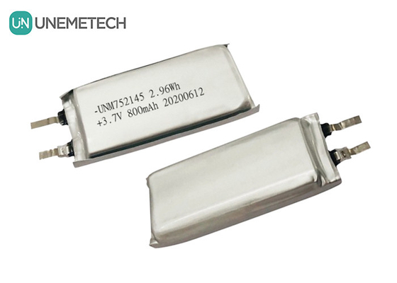 MSDS Approuvé 3.7V 800mAh Batterie rechargeable au lithium polymère 752145 pour appareils portables