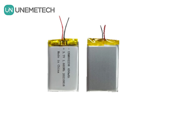 4.2V Batterie polymère au lithium rechargeable 602238 3.7V 450mAh pour appareils électroniques grand public