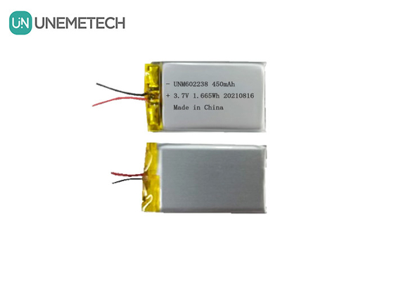 4.2V Batterie polymère au lithium rechargeable 602238 3.7V 450mAh pour appareils électroniques grand public