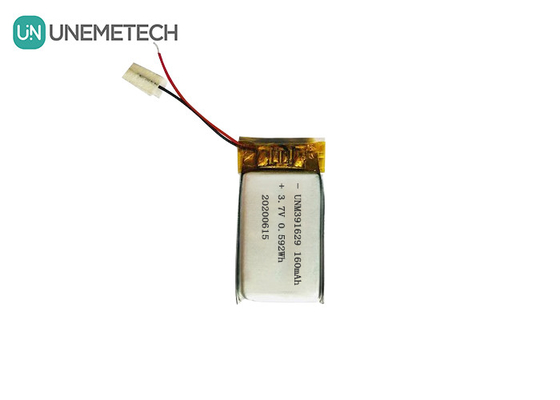 391629 Batterie polymère au lithium rechargeable 3,7 V 160 mAh Lipo pour produits portables intelligents