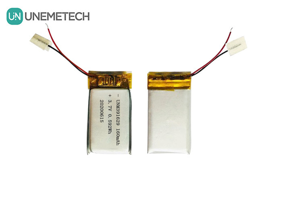 391629 Batterie polymère au lithium rechargeable 3,7 V 160 mAh Lipo pour produits portables intelligents