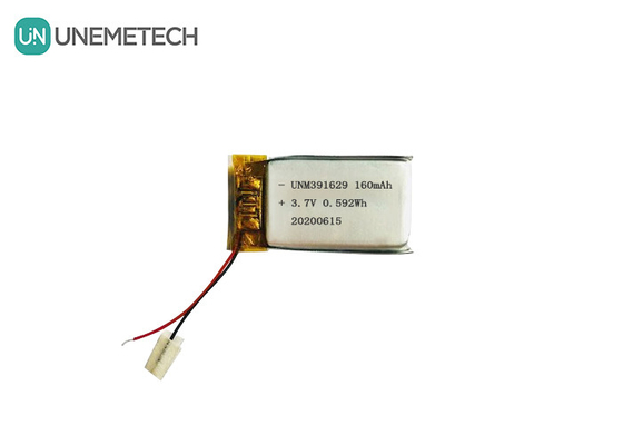 391629 Batterie polymère au lithium rechargeable 3,7 V 160 mAh Lipo pour produits portables intelligents