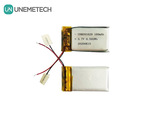 391629 Batterie polymère au lithium rechargeable 3,7 V 160 mAh Lipo pour produits portables intelligents