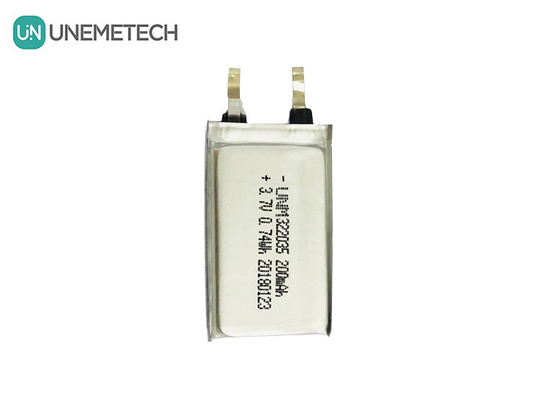 Batterie Li polymère personnalisée rechargeable 322035 3.7V 200mAh pour casque sans fil