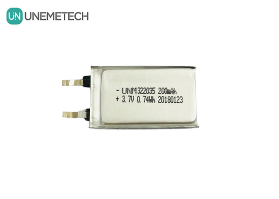 Batterie Li polymère personnalisée rechargeable 322035 3.7V 200mAh pour casque sans fil