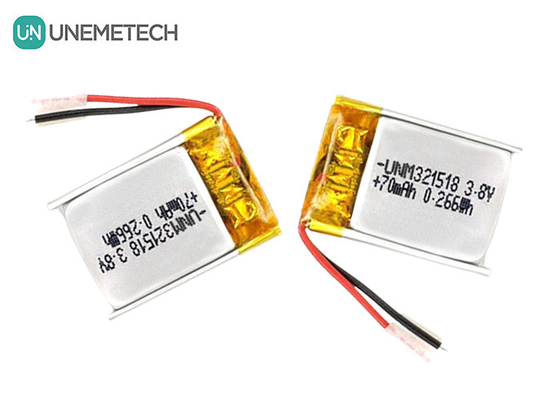 3.8V batterie Li-ion haute tension Ultra petite batterie Lipo 4,35V 70mAh 321518 Pour le tracker GPS