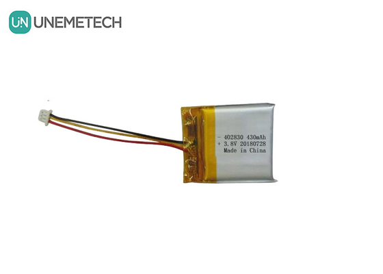 Batterie Li-polymère haute tension 402830 3.8V 430mAh HV LiPo pour appareil médical