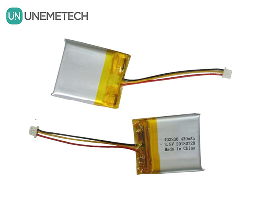 Batterie Li-polymère haute tension 402830 3.8V 430mAh HV LiPo pour appareil médical