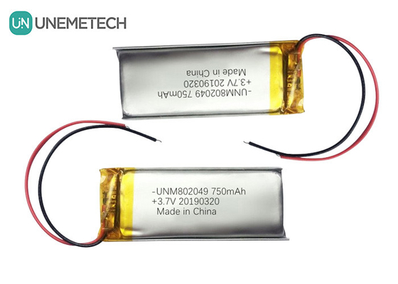 Appareils de beauté Batterie au lithium polymère 3,7 V 750 mah 802049 1C Batterie Li Poly à décharge
