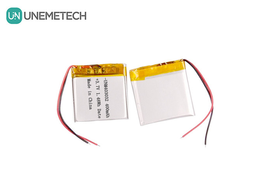 403032 4.2V batterie polymère au lithium-ion personnalisée 3.7 V 400mAh batterie polymère au lithium-ion pour produits électroniques