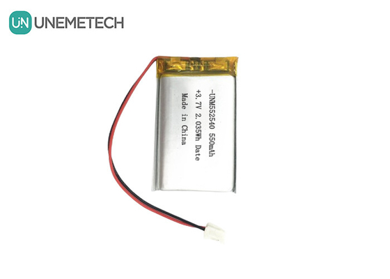 552540 Prismatique Argent Piles Lipo rechargeables 3.7V 550mAh Pour le détecteur de PET