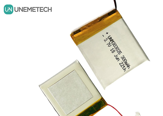 Batterie au lithium polymère de 300 mAh 303035 Voltage nominal 3,7 V Batterie Lipo MSDS approuvée