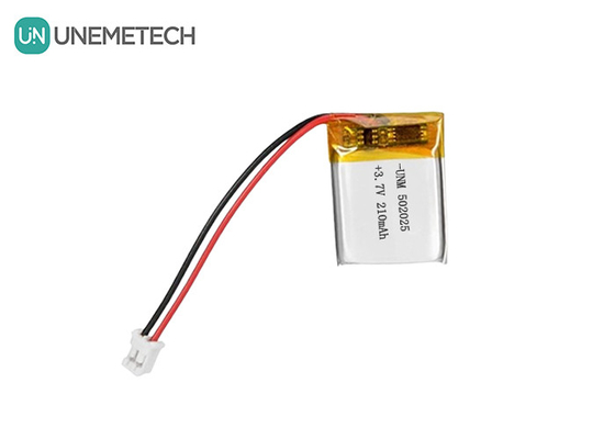 3.7V 210mAh batterie polymère au lithium personnalisée 502025 avec PCB et fils de plomb pour système de vélo électrique