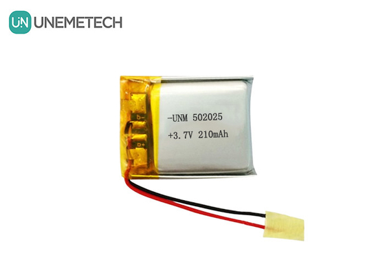 3.7V 210mAh batterie polymère au lithium personnalisée 502025 avec PCB et fils de plomb pour système de vélo électrique