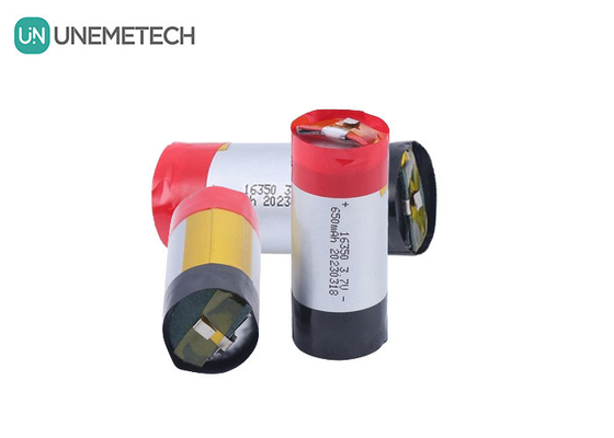 5A Batterie LiPo cylindrique à haute décharge 3.7V 650mAh 16350 Pour appareils électroménagers